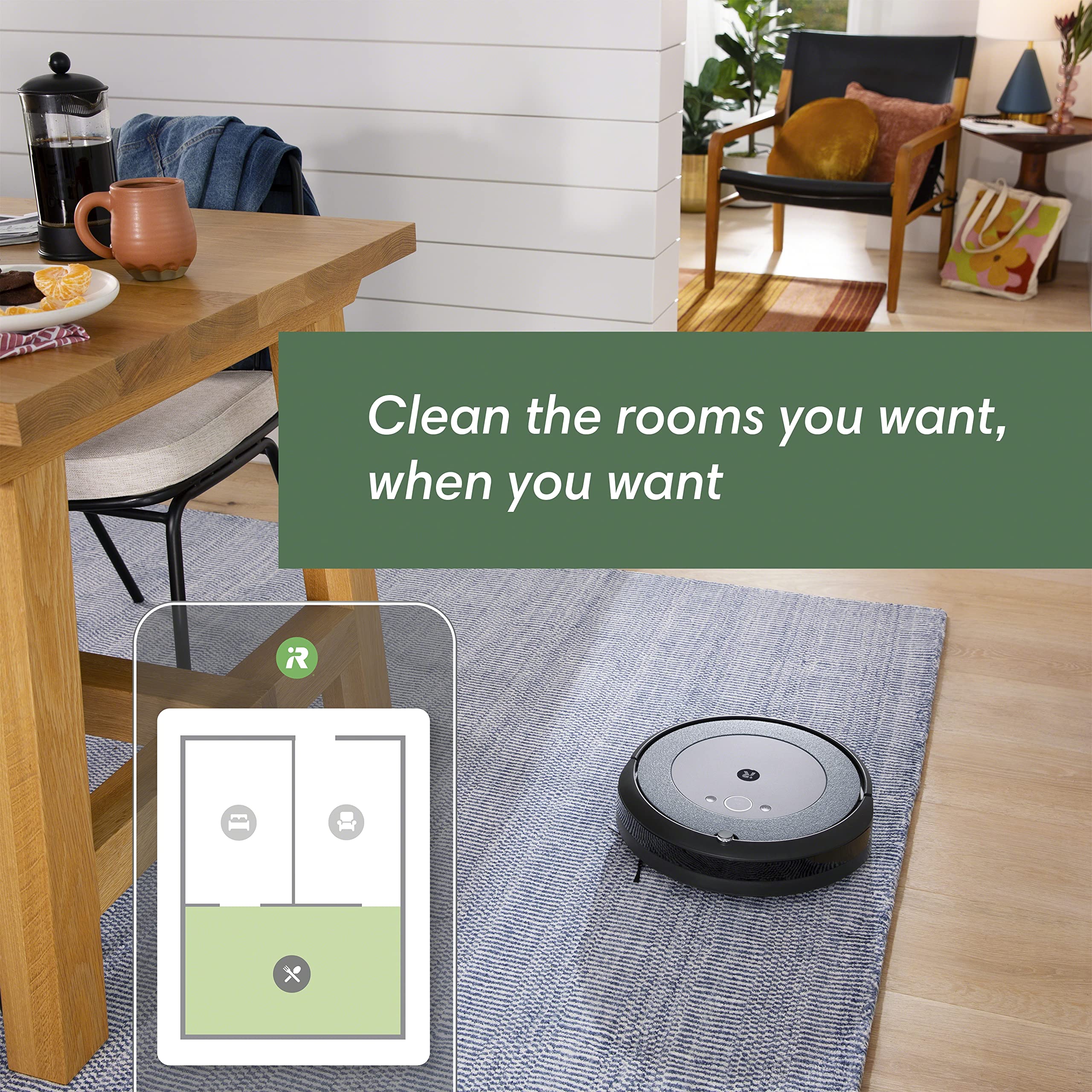 iRobot Roomba i4+ EVO (4552) Self Emptying Robot Vacuum - Empties Itself for up to 60 Days, Clean by Room with Smart Mapping, Compatible with Alexa, Ideal for Pet Hair, Carpets