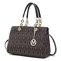 MKF Crossbody Satchel Tote Handbag for Women, Shoulder Bag Strap – PU Leather Pocketbook – Top Handle Woman Purse