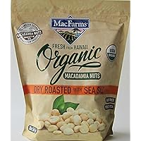 MacFarms Organic Dry Roasted Macadamia Nuts with Sea Salt 20oz Bag