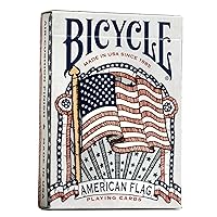 Bicycle American Flag Poker Size Standard Index Playing Cards - 1036202,10 years old and up
