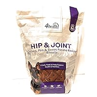 4health Tractor Supply Company Hip & Joint Chicken Pea Sweet Potato Recipe Biscuits Treats Grain Free, 3 Pound Bag