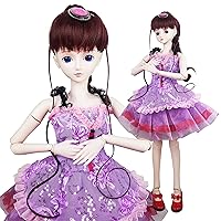 Jasmine Fairy 1/3 SD Doll Full Set 24inch Girl Ball Jointed Dolls BJD Toy Action Figure + Makeup + Accessory Gift