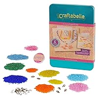 – Seed Bead Creation Kit – Bracelet & Necklace Making Kit – 42pc Jewelry Set with Little Beads – DIY Jewelry Kits for Kids Aged 8 Years +