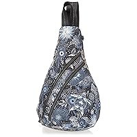 Sakroots Women's On The Go Sling Backpack in Nylon Eco Twill, Midnight Seascape 2