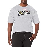 Marvel Big & Tall Classic Xmen Character Logo Men's Tops Short Sleeve Tee Shirt