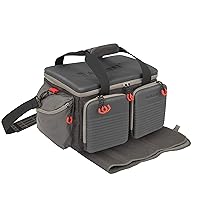 Allen Company Competitor Premium Molded Lockable Range Bag, Includes Internal Tote & Fold-Up Gun Mat, 16.6 L x 9 W x 11.8 H inches, 1342 CU in / 22 L, Gray
