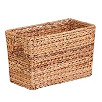 15x5 Woven Storage Basket with Handle - Decorative and Functional for Desk, Closet, and More - STO-02883