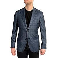 Hugo Boss Men's T-Hunter/Goswin Blue 100% Wool Two Button Blazer US 40R IT 50R