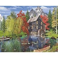 Springbok Majestic 1000 Piece Wooden Jigsaw Puzzle Fishing by The Mill