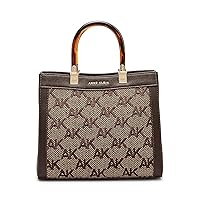 Anne Klein Embroidered Herringbone Convertible Satchel