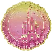 Disney Princess Metallic Shaped Plates - 10.5