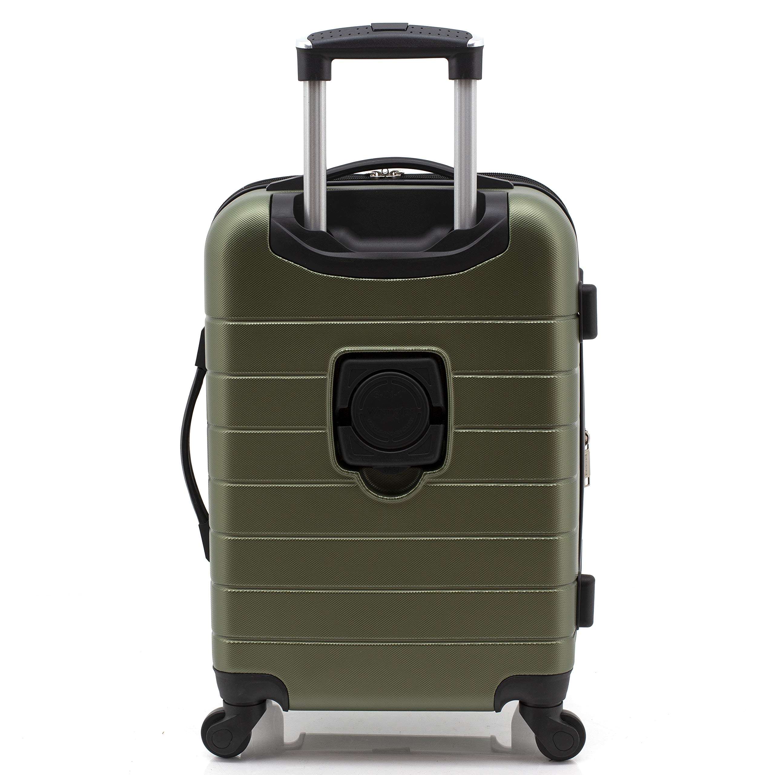 Mua Wrangler Smart Luggage Set with Cup Holder and USB Port, Olive Green, 3  Piece trên Amazon Mỹ chính hãng 2023 | Giaonhan247