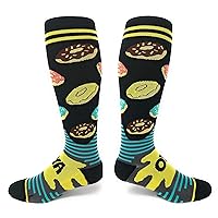 ooohyeah Funny Compression Socks for Men and Women, 15-20 mmHg, Unisex Knee High Socks for Support Circulation Medical