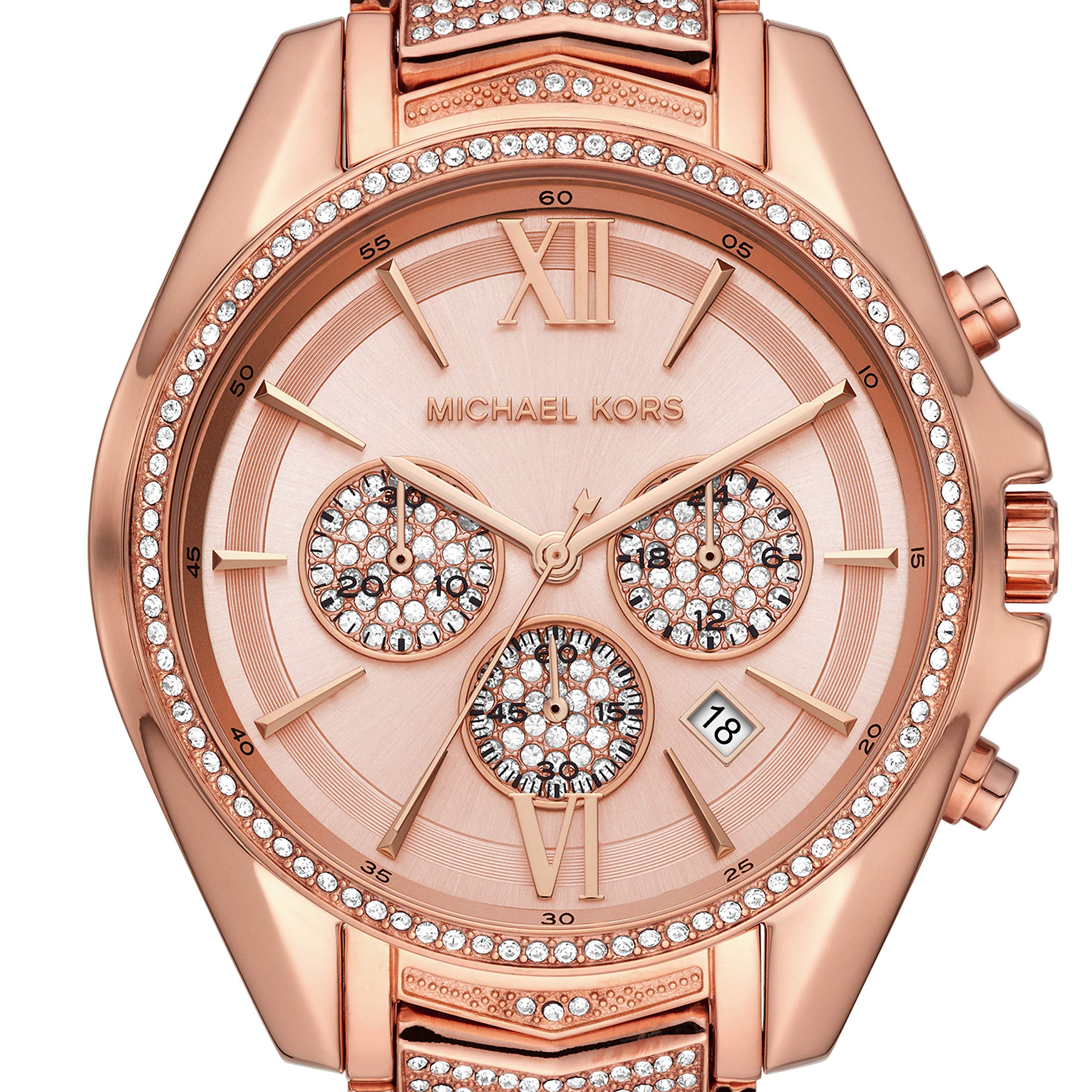 Michael Kors Whitney Stainless Steel Watch With Glitz Accents