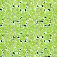 Mook Fabrics Cotton Fruits-Vegetables, Green, 15 Yard Bolt
