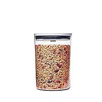 OXO Good Grips Round POP Container– 3.3 Qt for rice, pasta and more, White