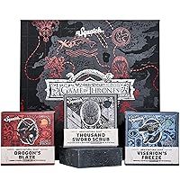 Dr. Squatch The Game of Thrones Collection with Collector’s Box - Men’s Natural 3 Bar Soap Bundle and Game of Thrones Soap for Men