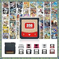 【2024 Newest】 208 in 1 Super Combo Game Cartridge, Retro Game Pack Card Compilation with 208 Games