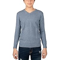 Boys Uniform V-Neck Sweater, Big Boys' & Little Kids V Neck Long Sleeve Pullover