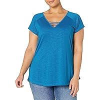 Avenue Women's Plus Size Top 3 Bar V