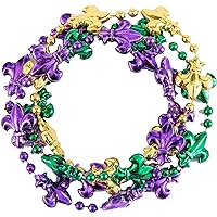 Vibrant Mardi Gras Bead Bracelets - 8
