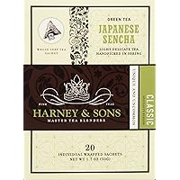 Harney & Sons Green Tea, Japanese Sencha, 20 Count (Pack of 1)