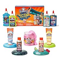 Elmer’s All-Star Slime Kit, Includes Liquid Glue, Slime Activator, and Premade Slime, 9 Count