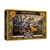 CMON A Song of Ice and Fire Tabletop Miniatures Baratheon Stag Knights Unit Box | Strategy Game for Teens and Adults | Ages 14+ | 2+ Players | Average Playtime 45-60 Minutes | Made