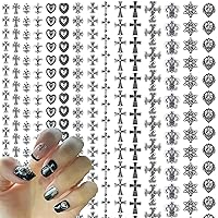 110Pcs Cross Nail Charm 3D Nail Charms for Acrylic Nails Punk Vintage Metal  Silver Gold Nail Rhinestones Planet Nail Gems Nail Art Supplies for DIY Nail  Decorations (Retro Silver)