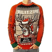 Ugly Christmas Party Classic Knitted Ugly Christmas Sweater for Men and Women - Funny Reindeer Sweaters