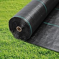 Weed Barrier Landscape Fabric, 6 x 300FT Weed Blocker Garden Ground Cover Fabric, Heavy Duty Garden Control Cloth, Woven Geotextile Fabric for Landscaping Driveway 3.2 OZ