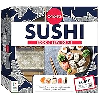 Hinkler: Complete Sushi Kit - Learn to Make Sushi Guide by Chef Steven Pallett, Japanese Cooking Kit, W/DVD-Rolling Mat-Dipping Bowl-Chopstick Rest