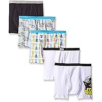 STAR WARS 100% Combed Cotton Briefs and Boxer Briefs and Poly-Blend Athletic Boxer Briefs in sizes 4, 6, 8, 10 and 12
