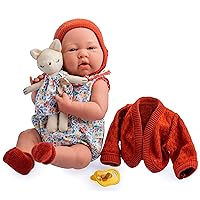 JC Toys - Nature Collection | Original La Newborn | Anatomically Correct Real Girl Baby Doll Gift Set | 15