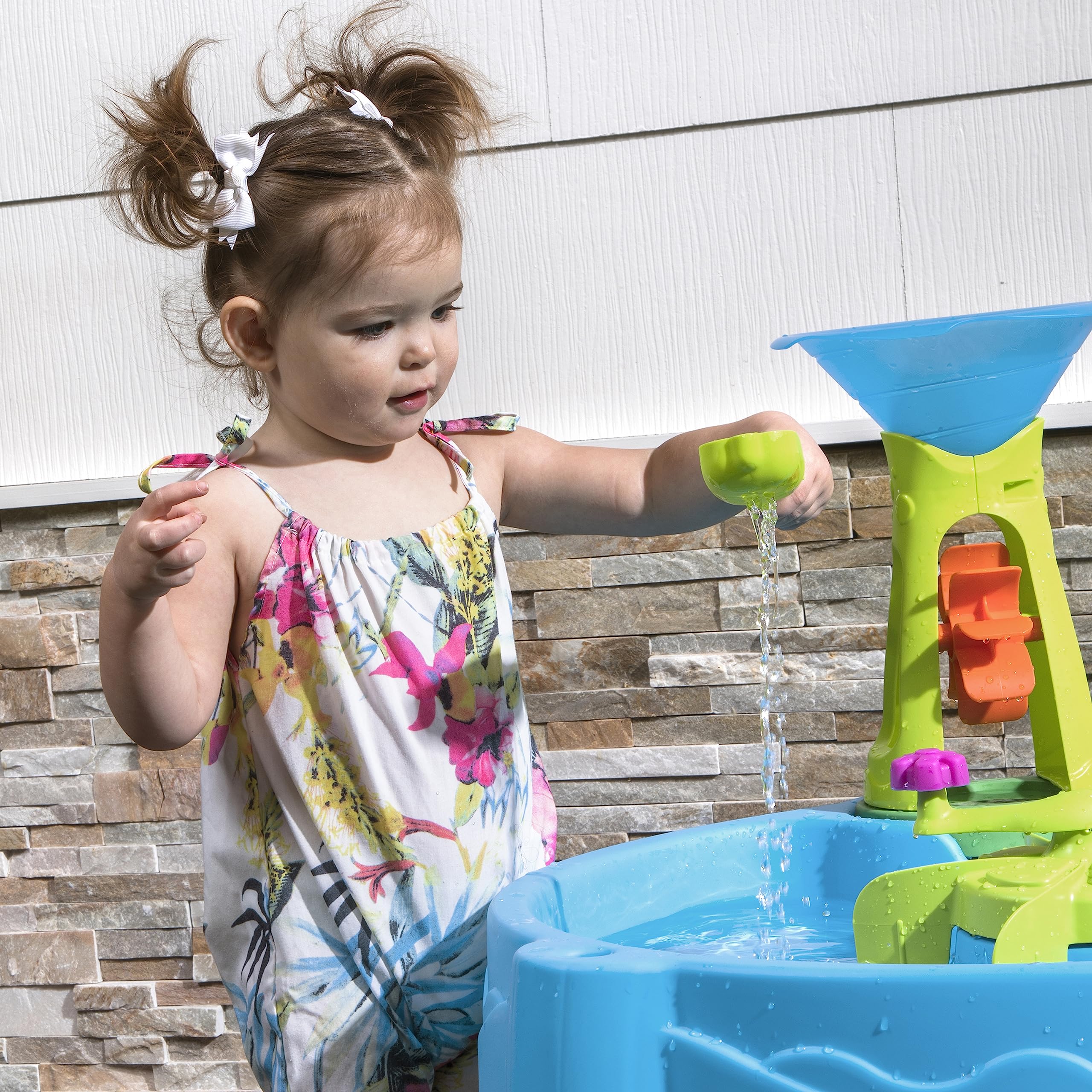 Step2 Duck Dive Kids Water Table with Water Tower & 5-Pc Accessory Set – Multicolor
