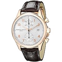 Frederique Constant Men's FC393RM5B4 Analog Swiss Automatic Brown Leather Watch