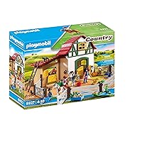 Playmobil 6927 Country Pony Farm with 2 Pony Stalls and Storage Loft