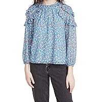 Shoshanna Women's Three-Quarter Sleeve Kennedy Blouse