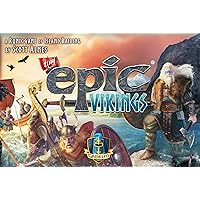 Gamelyn Game Tiny Epic Vikings Fast Playing 1-4 Players First Tri-Foldable Strategy War Board Games for Adult, Wooden Components, with Settlers, Boats, & Temples | Collect Rune Stone Secure Victory
