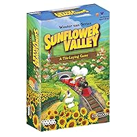 Playroom Entertainment Sunflower Valley - A Tile Laying Game to Create Your Own Perfect Valley! 2-6 Players Compete in a Fast Paced Card Game for Ages 7 and Up!