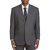 DXL Synrgy Big and Tall Performance Stretch Suit Jacket, Grey