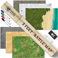 Melee Mats DND Map Starter Kit for Dungeons & Dragons Game - 24” x 36