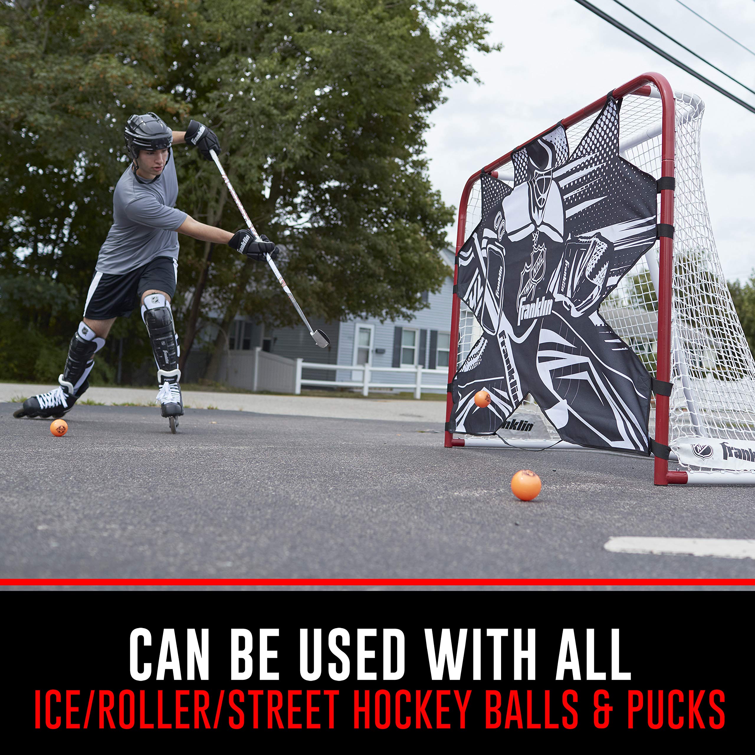 Franklin Sports NHL Hockey Goalie Shooting Target - Hockey Goal Practice Target - Street Hockey Net Goalie Target