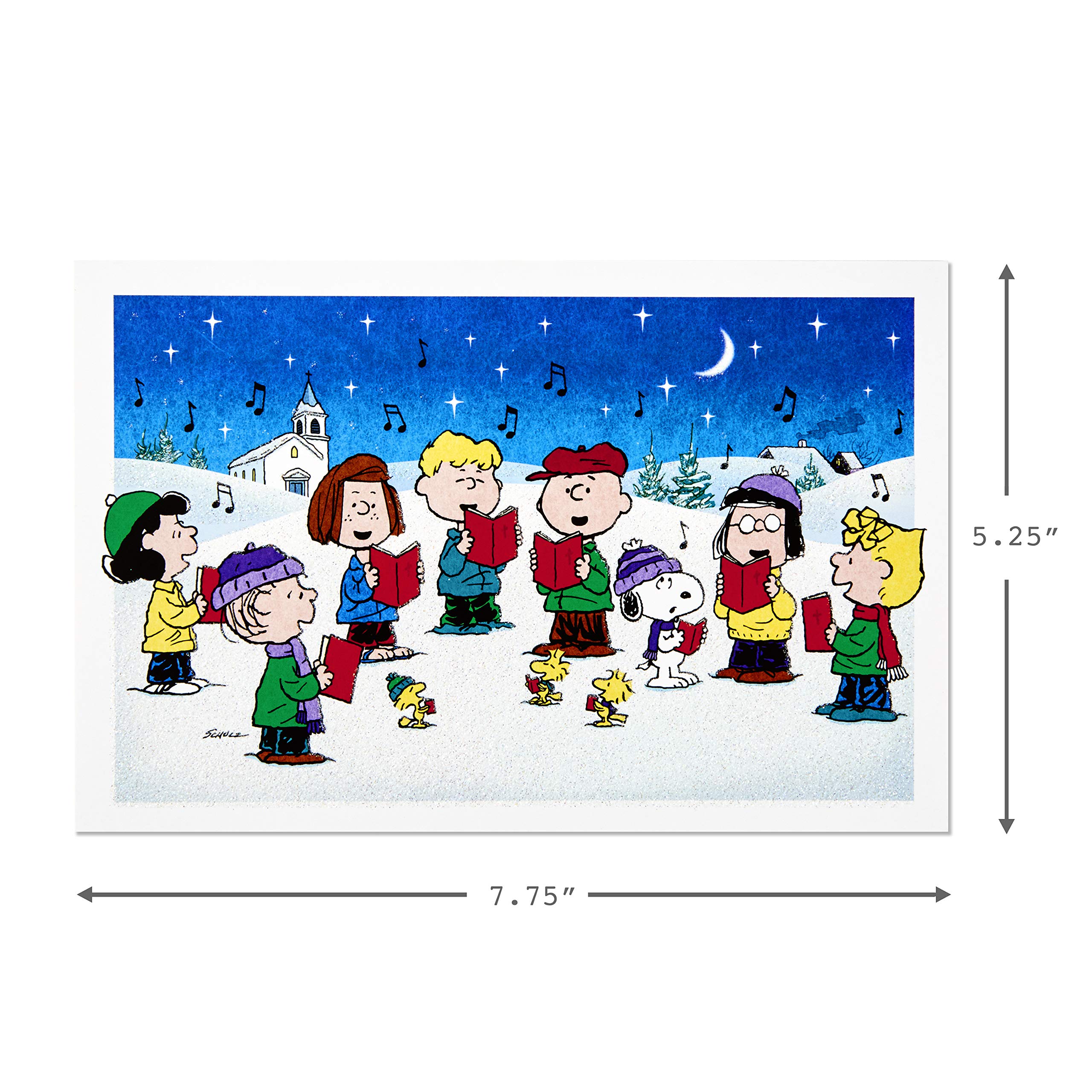 Hallmark Boxed Christmas Cards, Peanuts Gang (40 Cards with Envelopes)