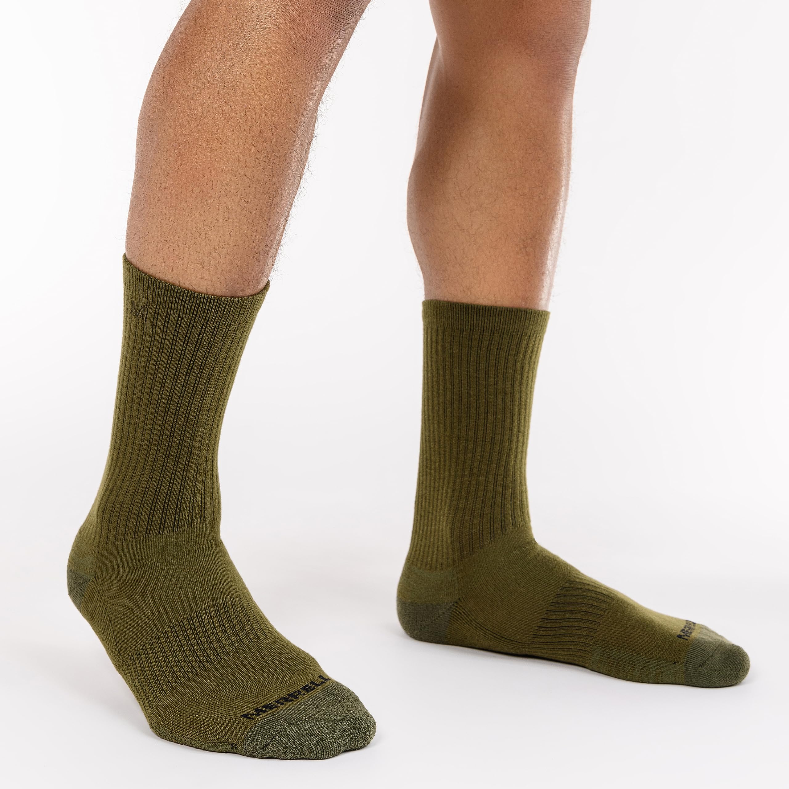 Merrell Men's and Women's Wool Everyday Hiking Socks-3 Pair Pack-Cushioned