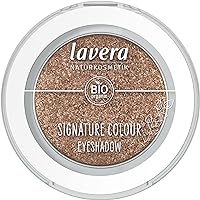 lavera Signature Colour Eyeshadow -Space Gold 08- gold - Bio-Mandelöl & Vitamin E - Vegan - schimmernd - Intensive Farbbrillianz (1 Stück)