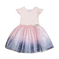 PIPPA & JULIE Girls' Holiday Party Dress, Fit & Flare Silhouette, Cute Pattern Styles