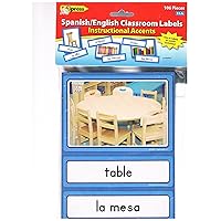 Spanish/English Classroom Labels Accents (EP63189) 6 x 8 inch