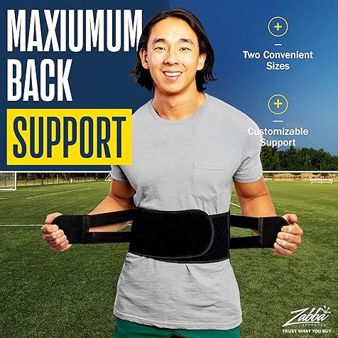 Back Brace - Back Support Belts for Men Women, Compression Lower Back Brace for Pain Relief, Strained Muscles, Breathable Lumbar Belts with Functional Pocket for Sciatica (XL)