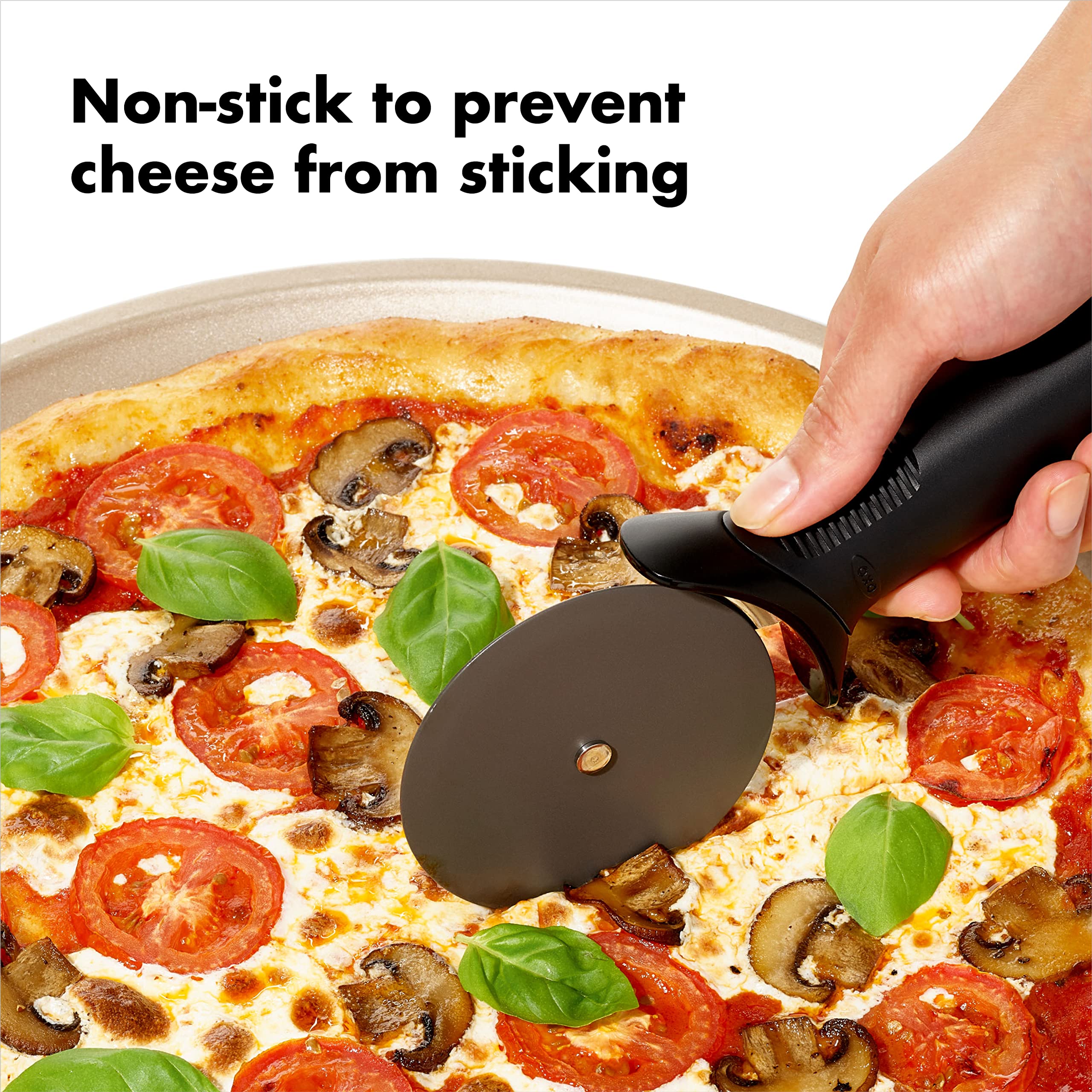 OXO Good Grips Pizza Wheel and Cutter for Non-Stick Pans